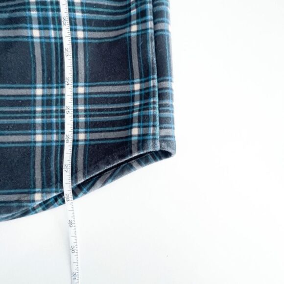 Volcom Mens Long Sleeve Shirt Shacket Plaid Chest Pockets Casual Blue Small - Picture 6 of 8